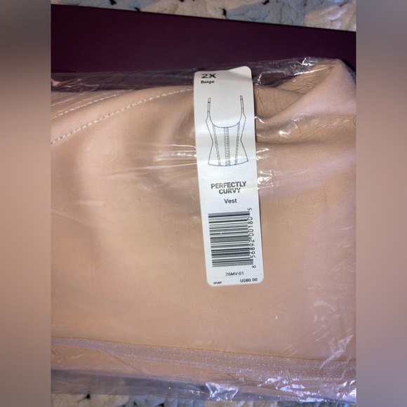 NWT Squeem Perfectly Curvy Waist Trainer Open Bust Vest 2X - Picture 6 of 11